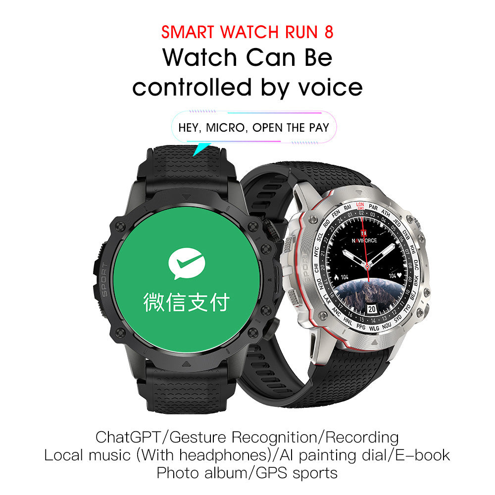 Naviforce NT10 SportPro Smart Watch - Black Green