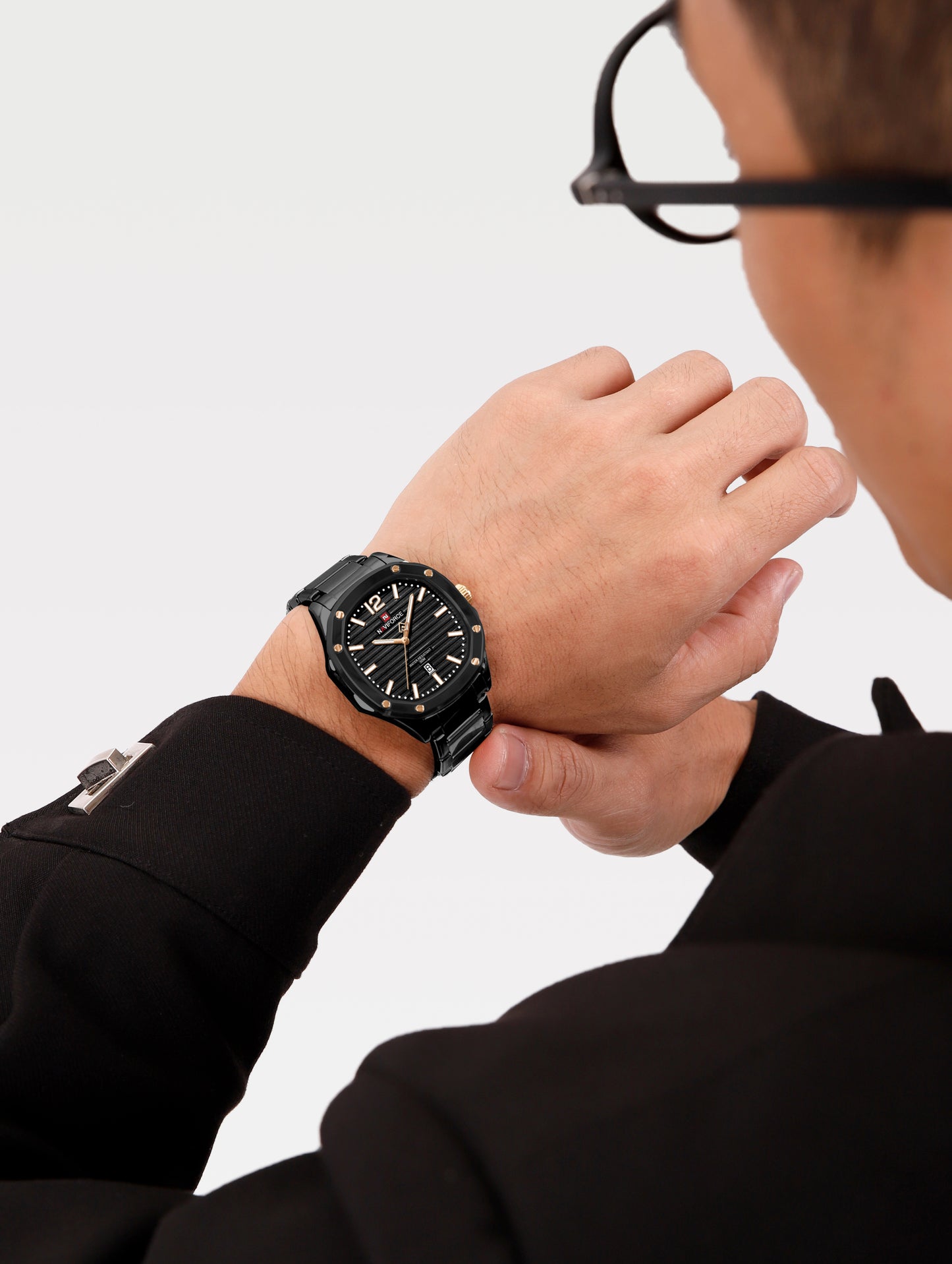 Naviforce 9243S Pantom Men Watch - Black