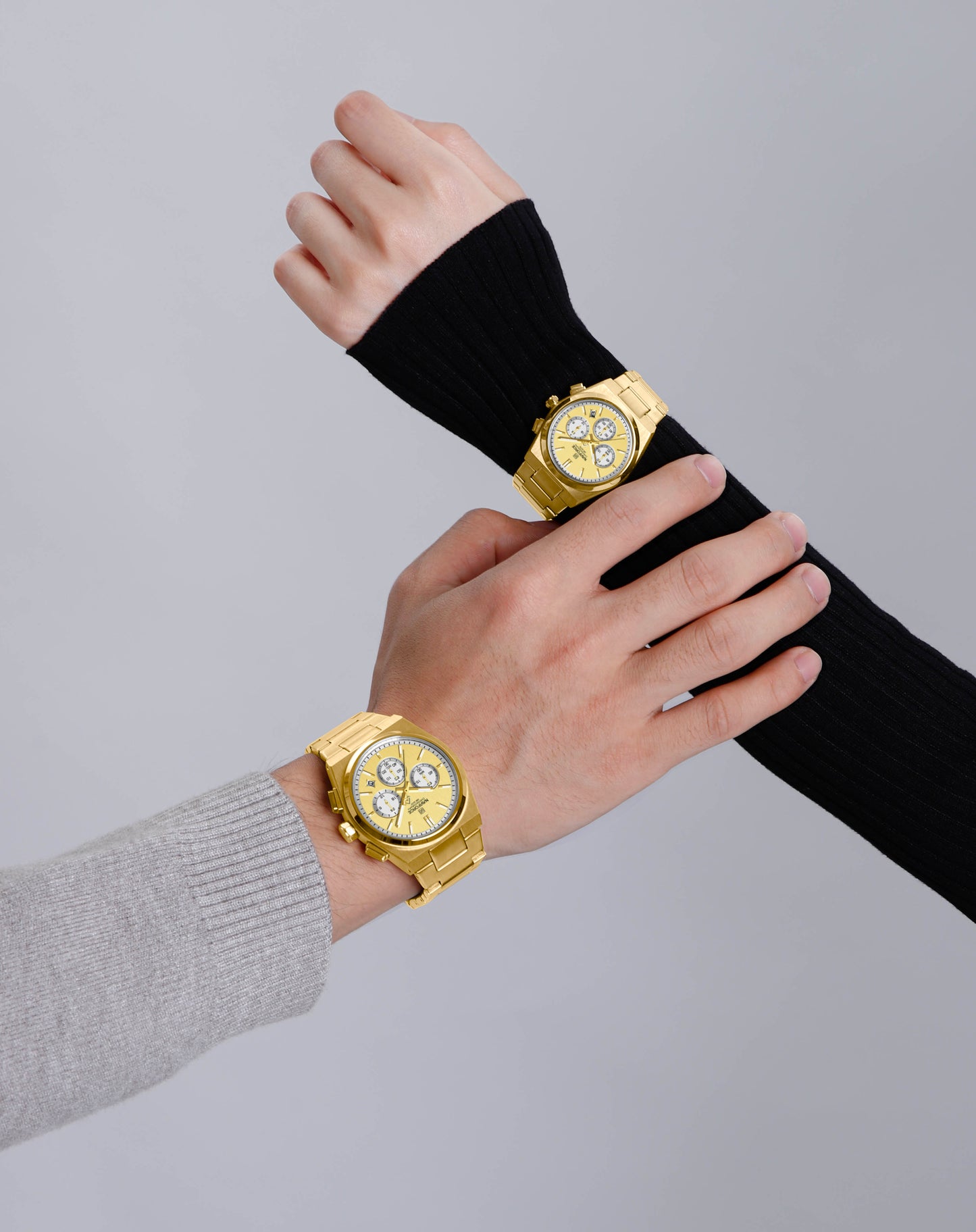 Naviforce 8048 Cupid Couple Watch - Gold