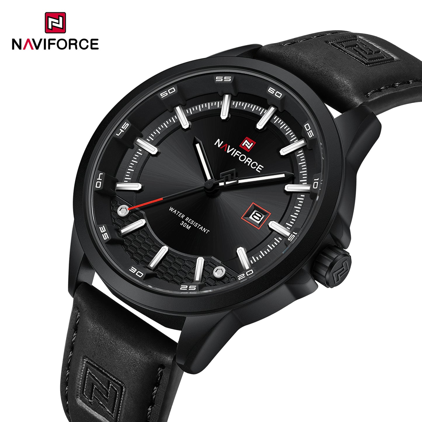 Naviforce 9248 The Gemine Men Watch - Black