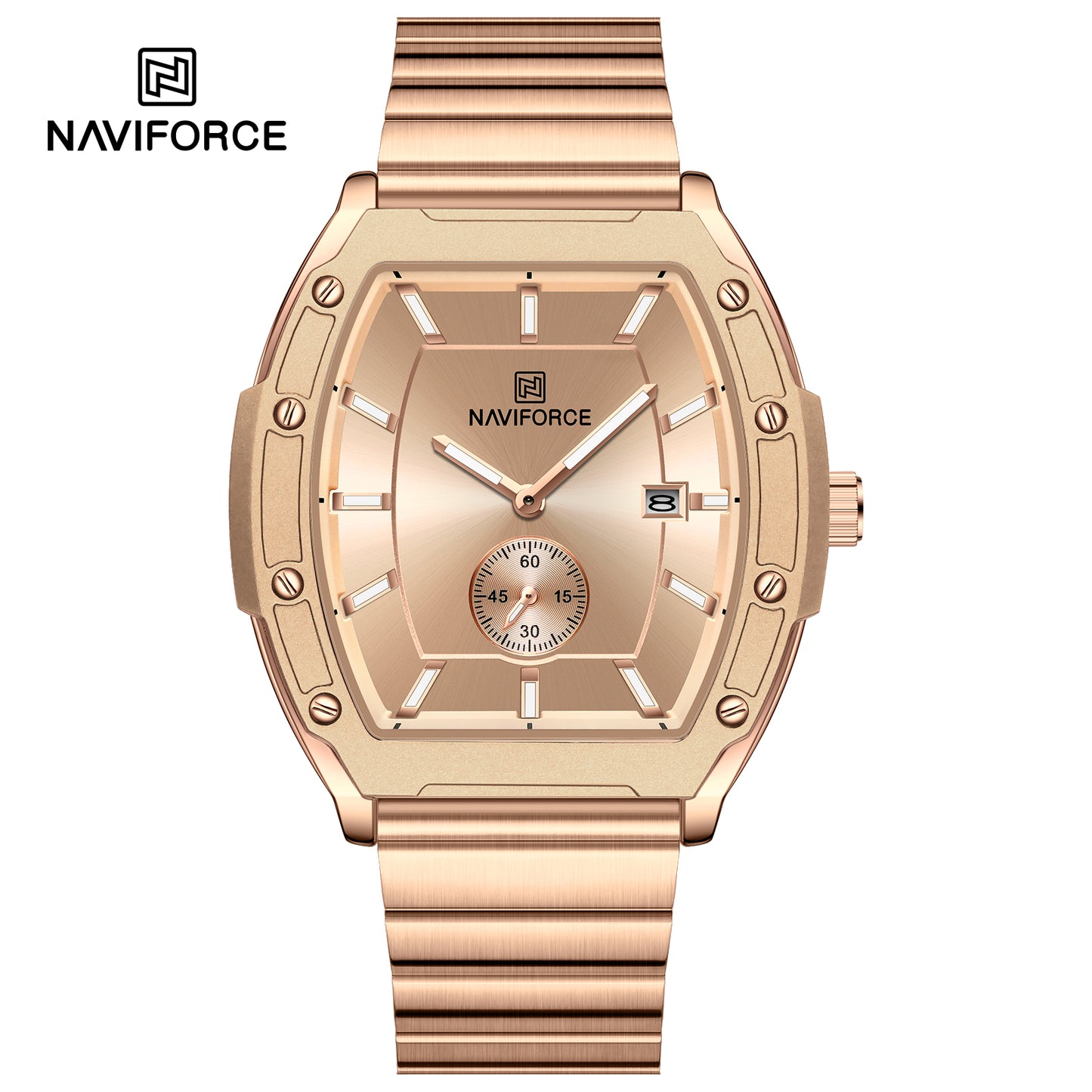 Naviforce NF8068 Paris Couple Watch - Rosegold