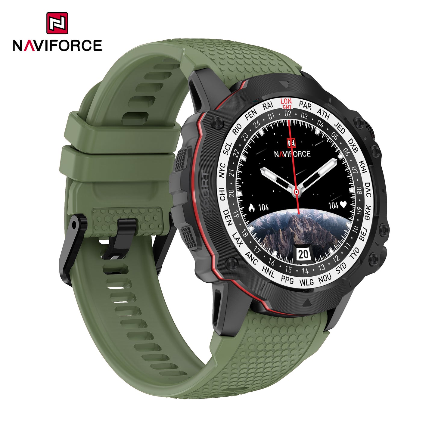 Naviforce NT10 SportPro Smart Watch - Black Green