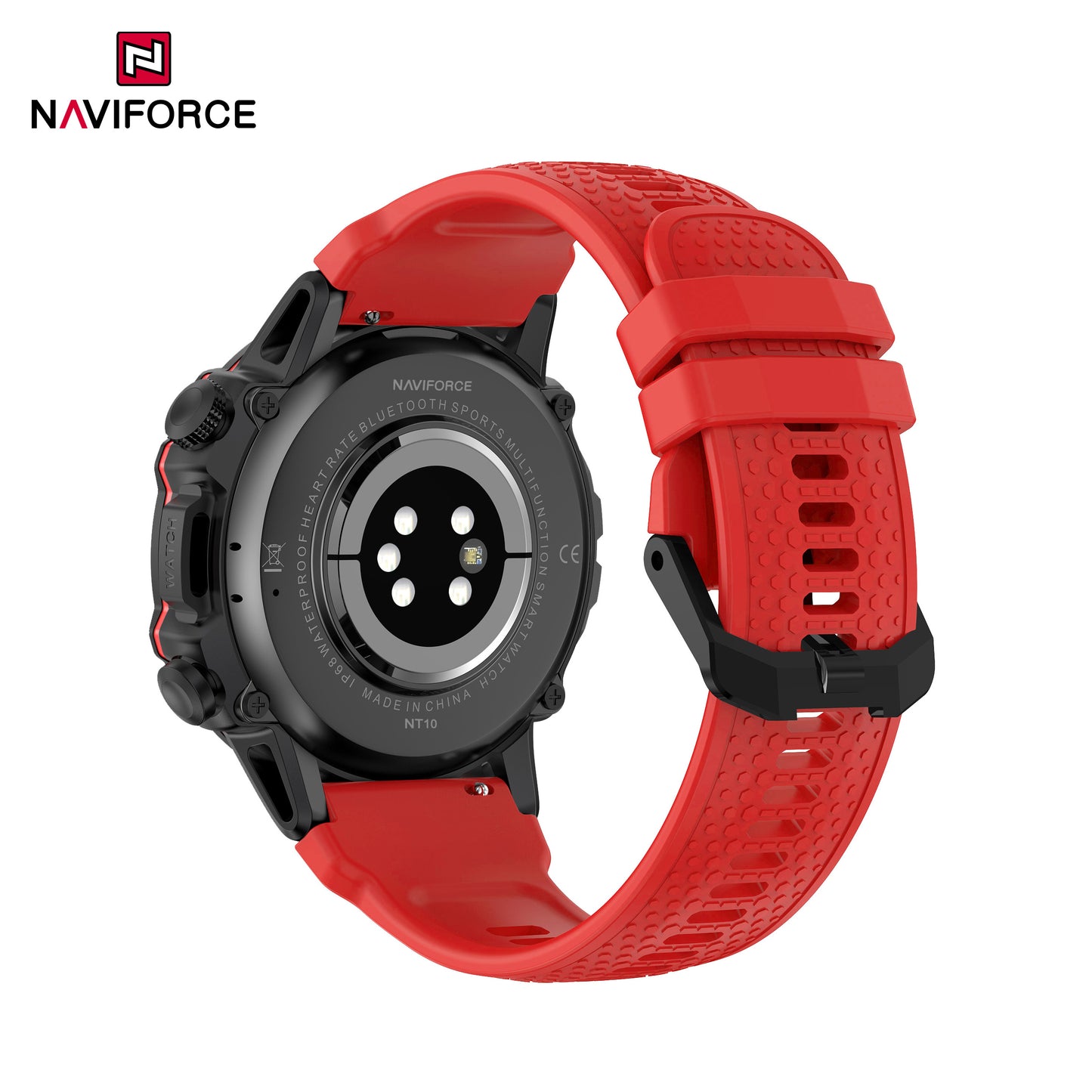 Naviforce NT10 SportPro Smart Watch - Black Red