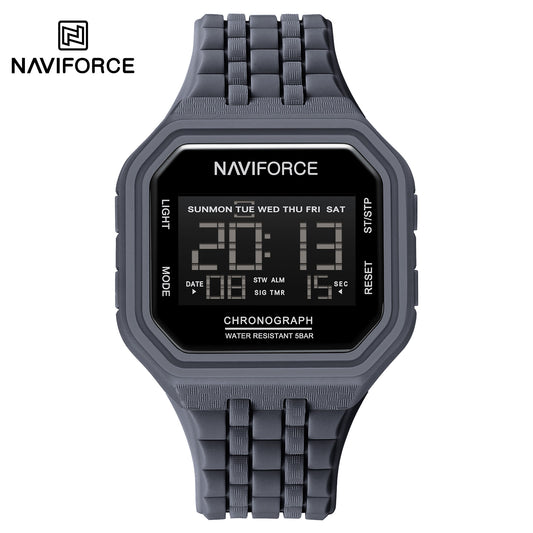 Naviforce 7116 Volda Men Digital Watch - Dark Grey