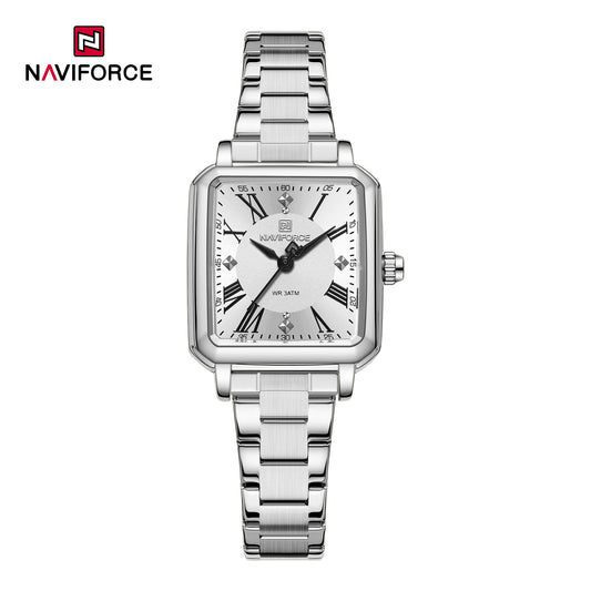 Naviforce 5065 Classique Women Watch - Silver