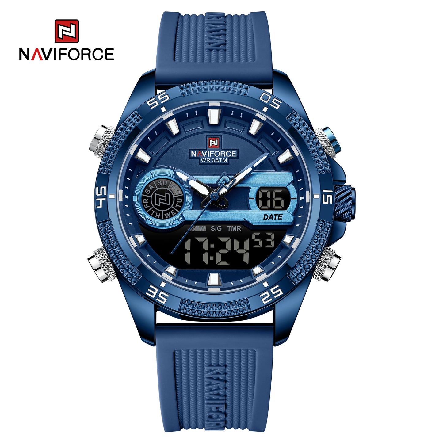 Naviforce 9223 Starfire Premium Men Watch - Blue