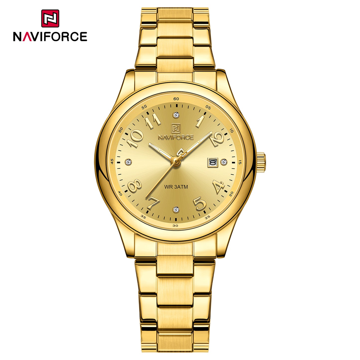Naviforce 5059 Ascot Quartz Women Watch - Gold