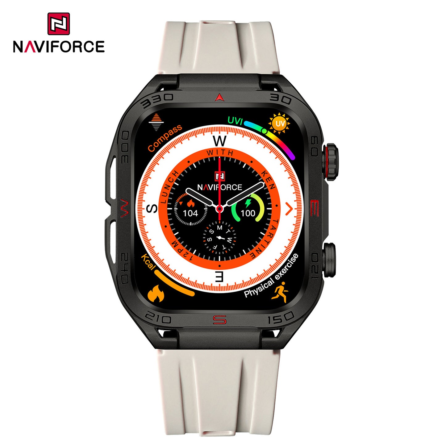 Naviforce NT11 FitPro Smart Watch - Black Grey