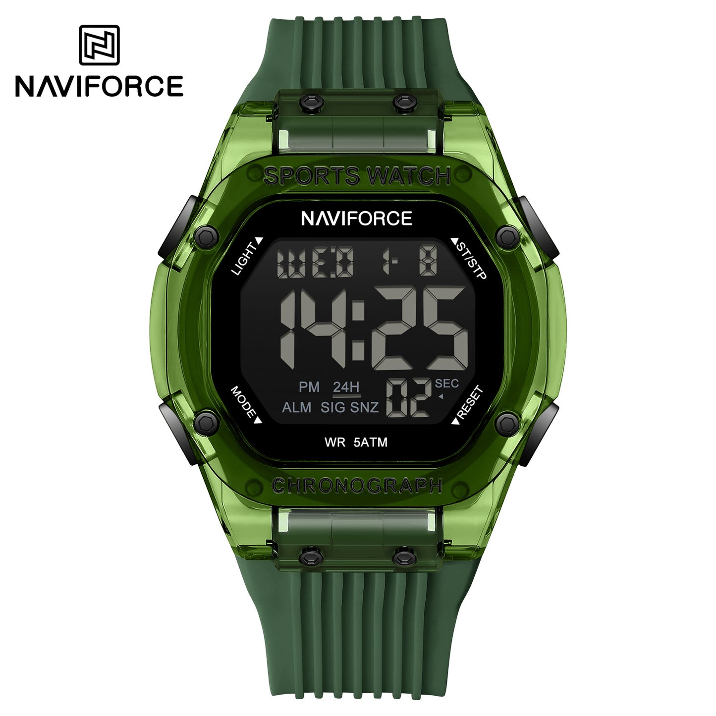 Naviforce 7113 Prime Digital Men Watch - Green