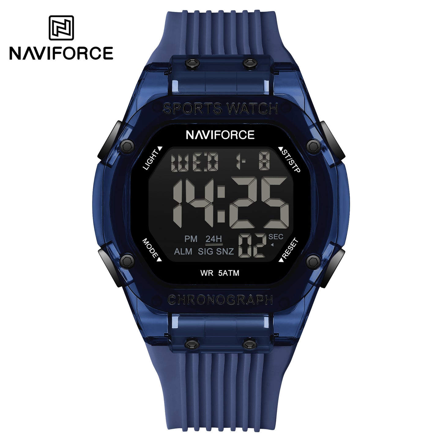 Naviforce 7113 Prime Digital Men Watch - Blue
