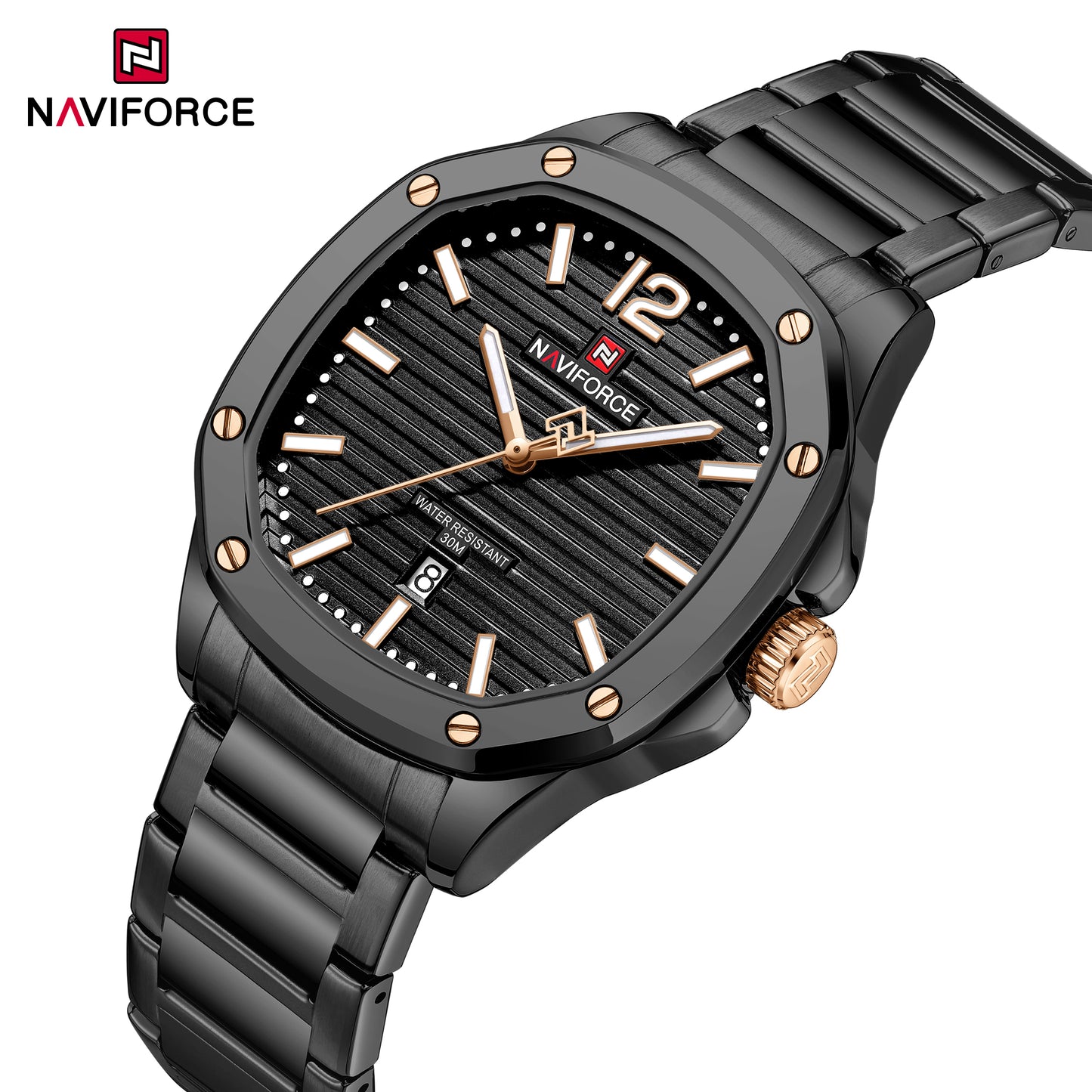 Naviforce 9243S Pantom Men Watch - Black