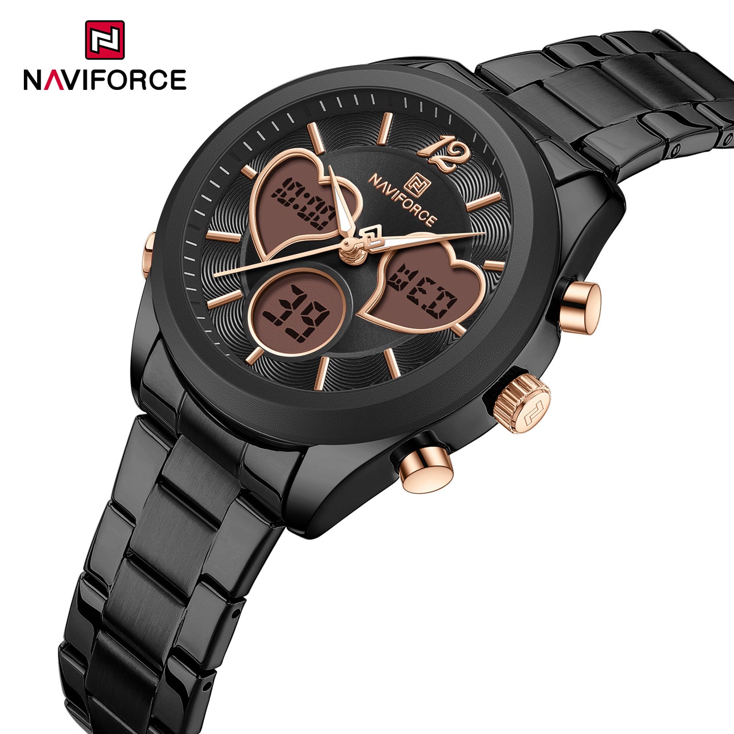 Naviforce 5045 Lovie Women Watch - Black