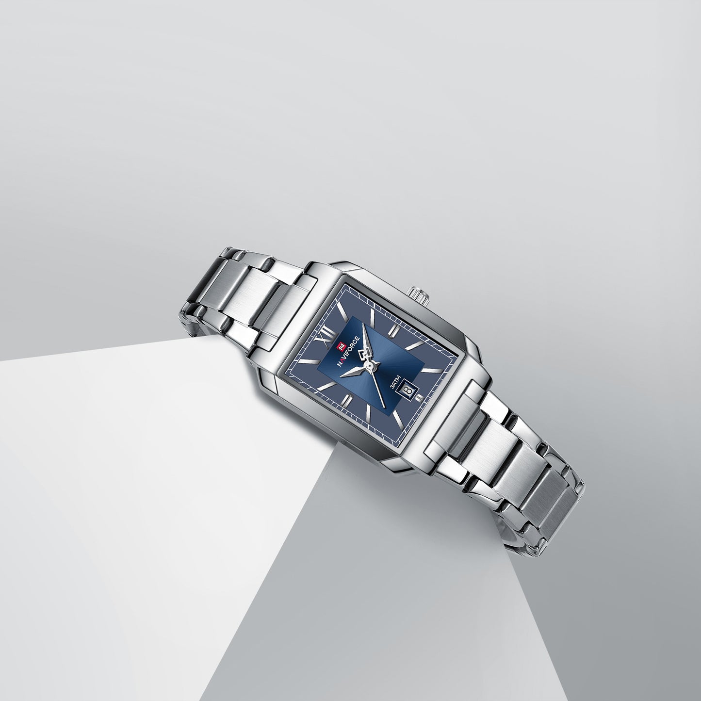 Naviforce 9251 Treasure Male Watch - Silver Blue