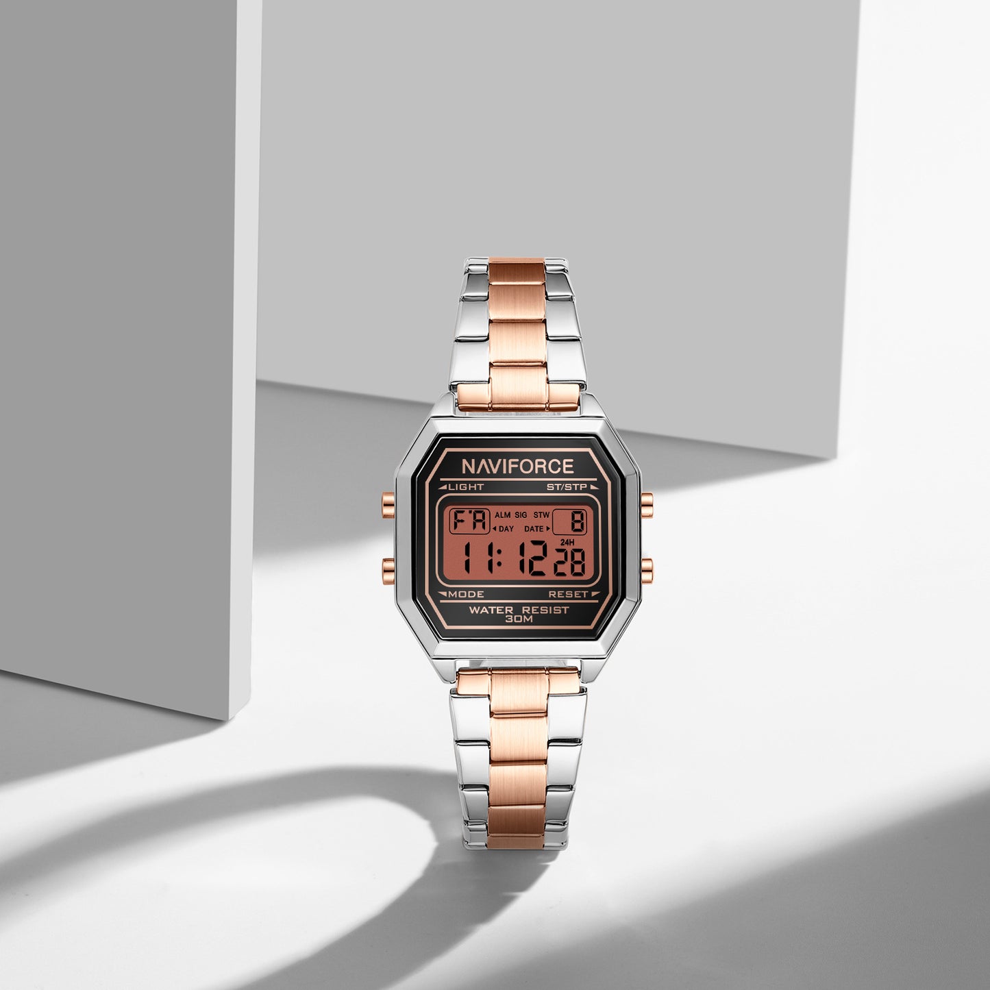 Naviforce 5063S Prestige Women Watch - Silver RoseGold