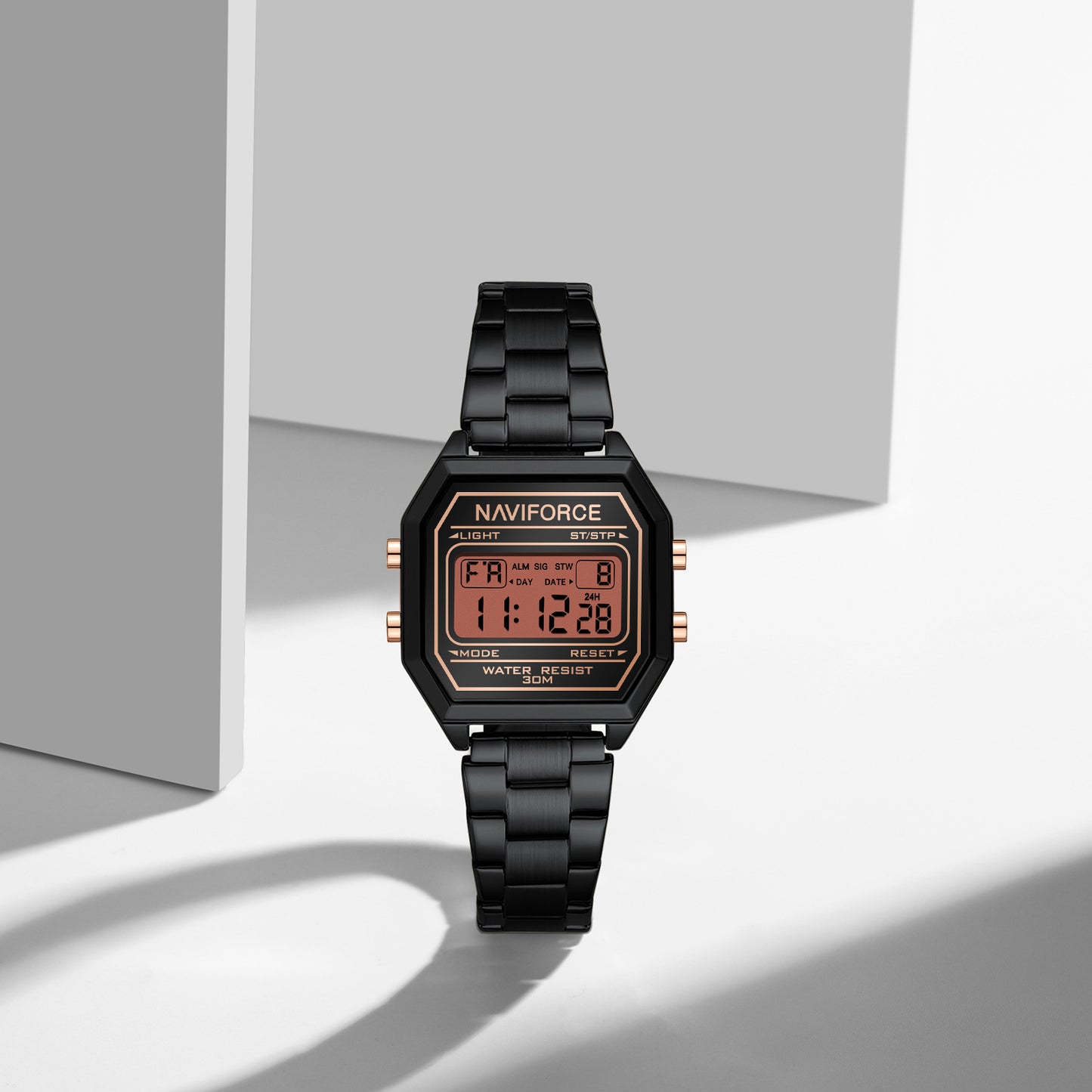 Naviforce 5063S Prestige Women Watch -Black RoseGold