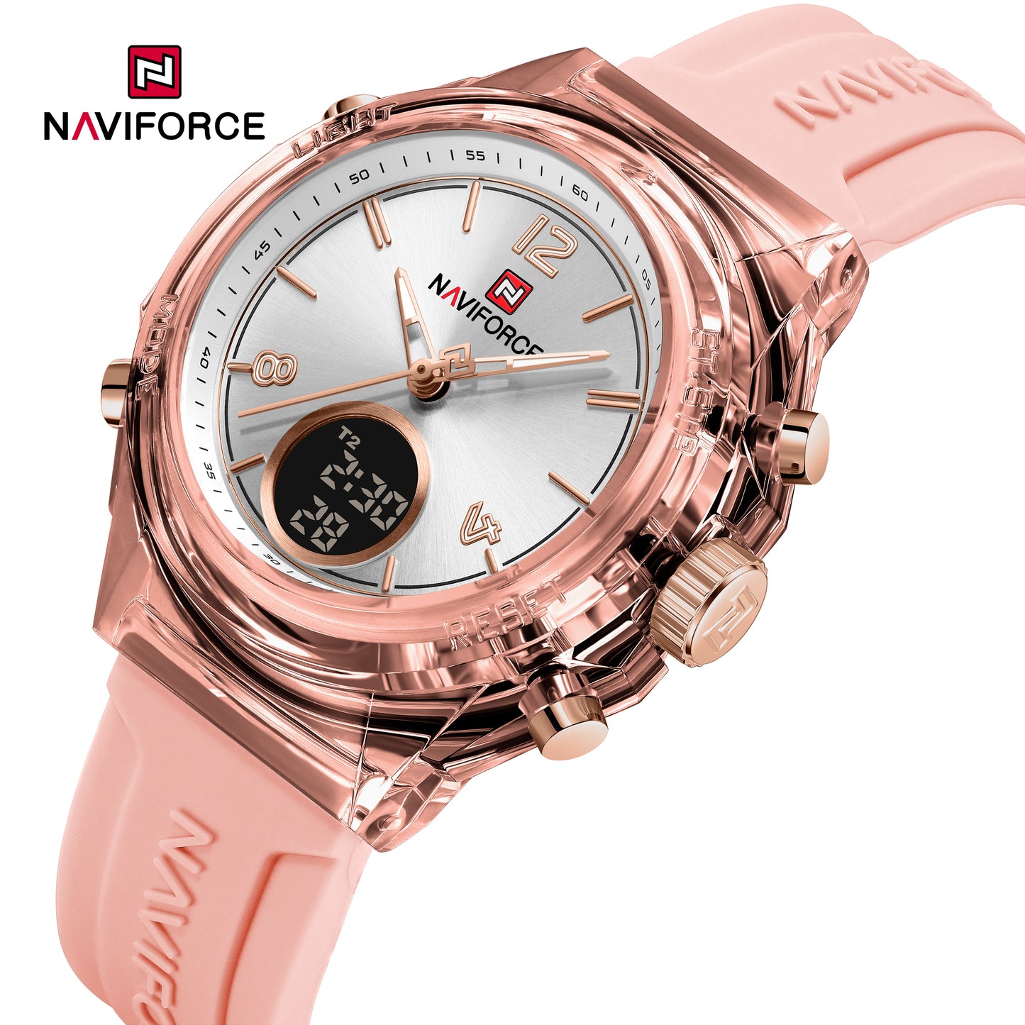 Naviforce 7109 Winchester Women Watch - Pink White
