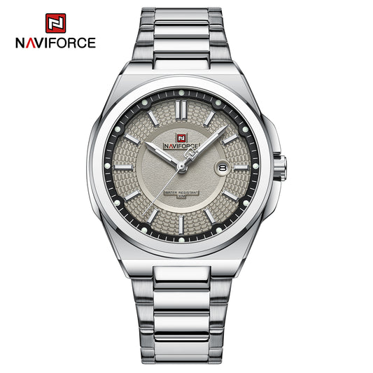 Naviforce 9212 Magnum Men Watch - Silver Grey