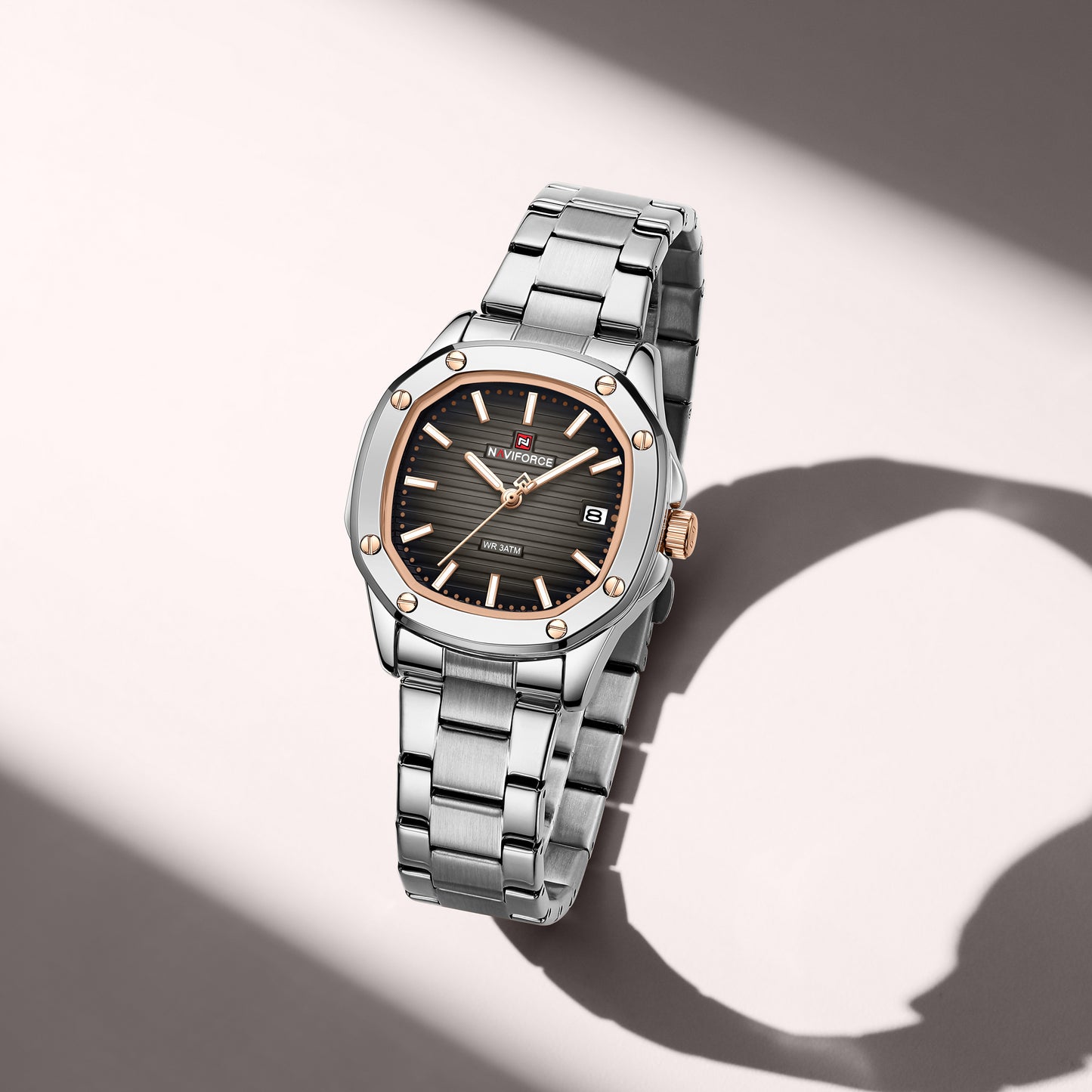 Naviforce 5069s Zuri Women Watch - Silver Black-Grey