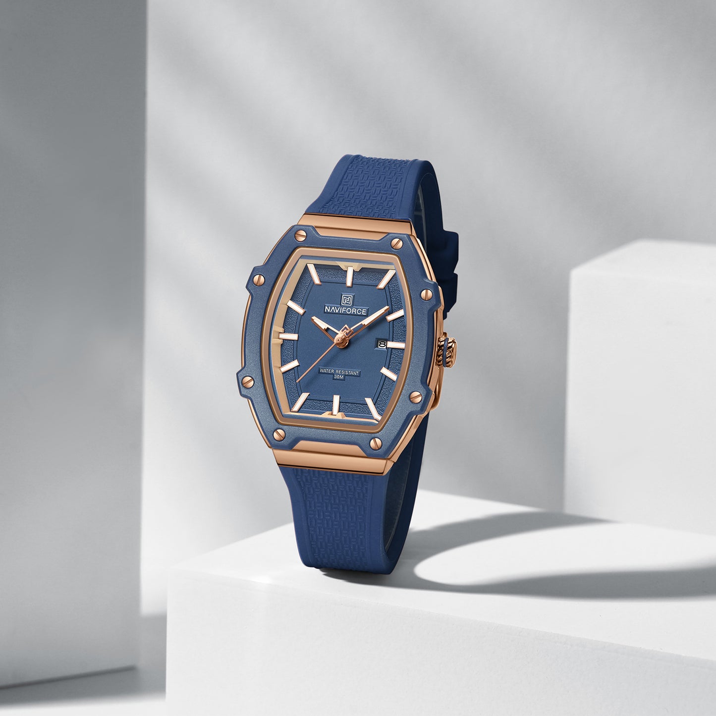 Naviforce 8069 Luxe Women Silicon Watch - Blue