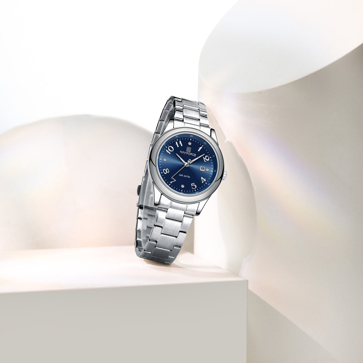 Naviforce 5059 Ascot Quartz Women Watch - Silver Blue