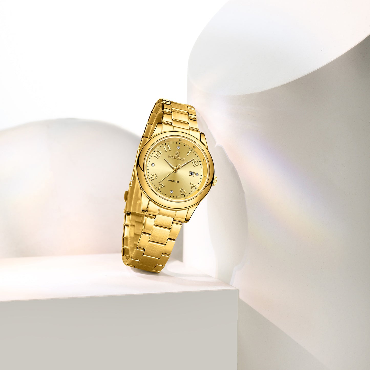 Naviforce 5059 Ascot Quartz Women Watch - Gold