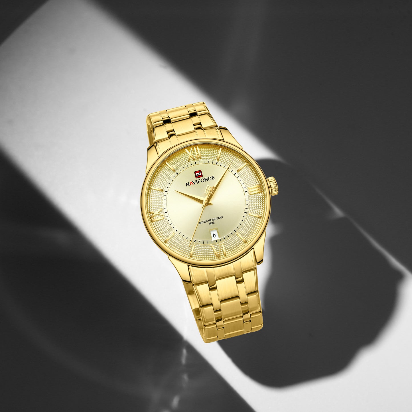 Naviforce 9272S Spectra Men Watch - Gold