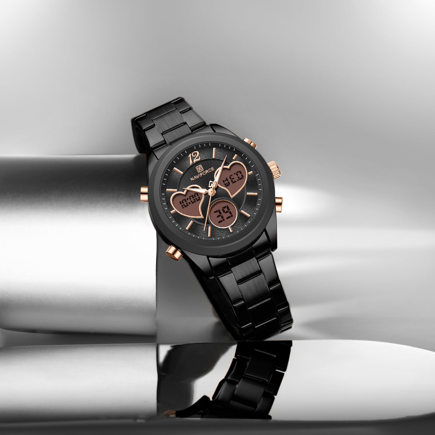 Naviforce 5045 Lovie Women Watch - Black