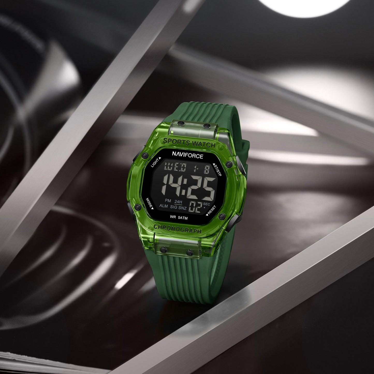 Naviforce 7113 Prime Digital Men Watch - Green