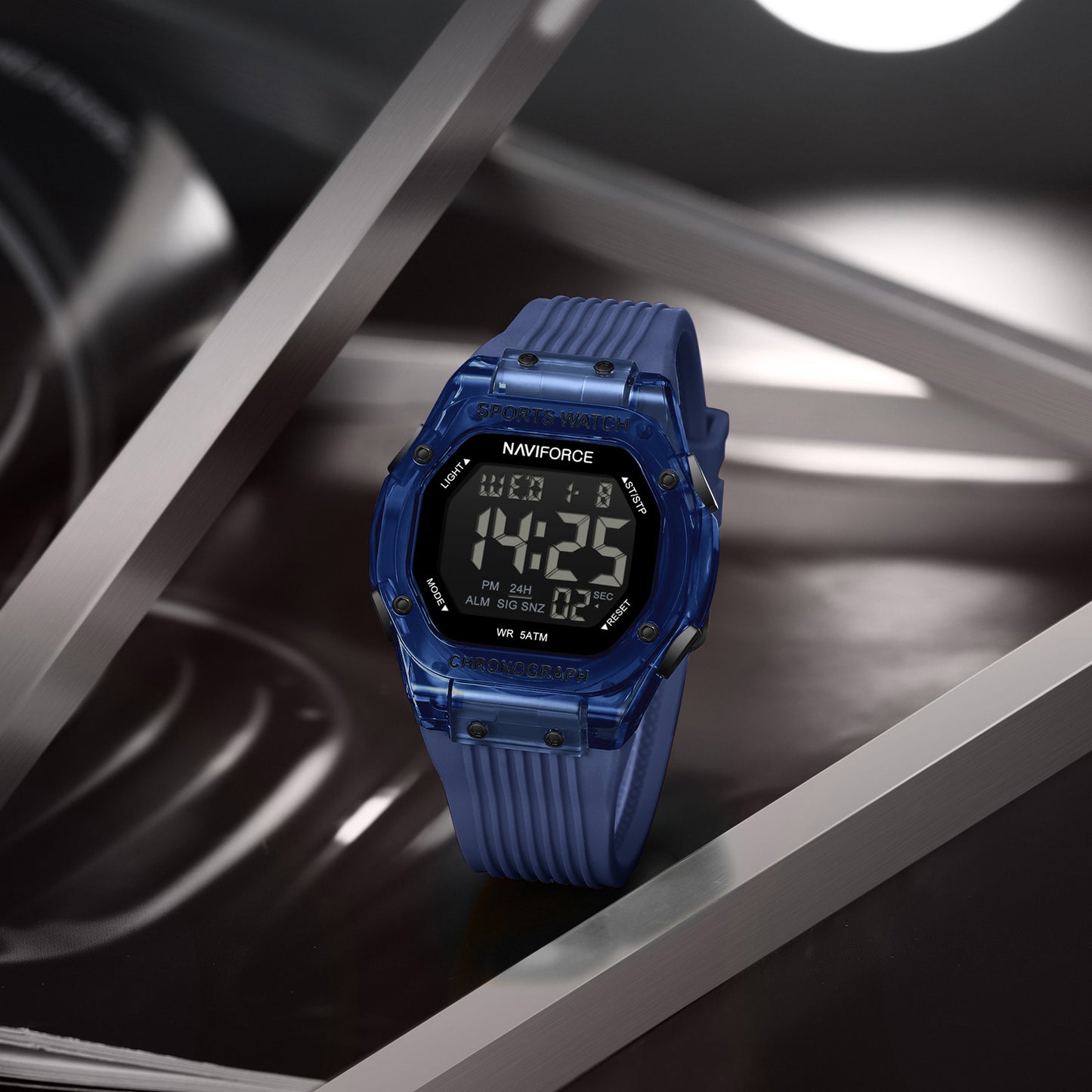 Naviforce 7113 Prime Digital Men Watch - Blue