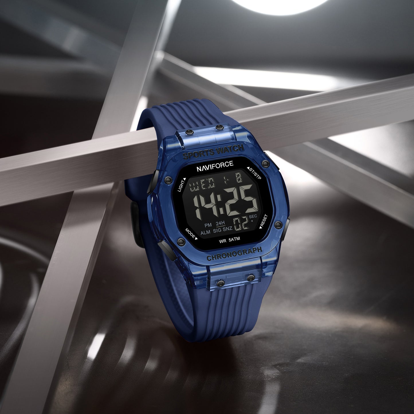 Naviforce 7113 Prime Digital Men Watch - Blue
