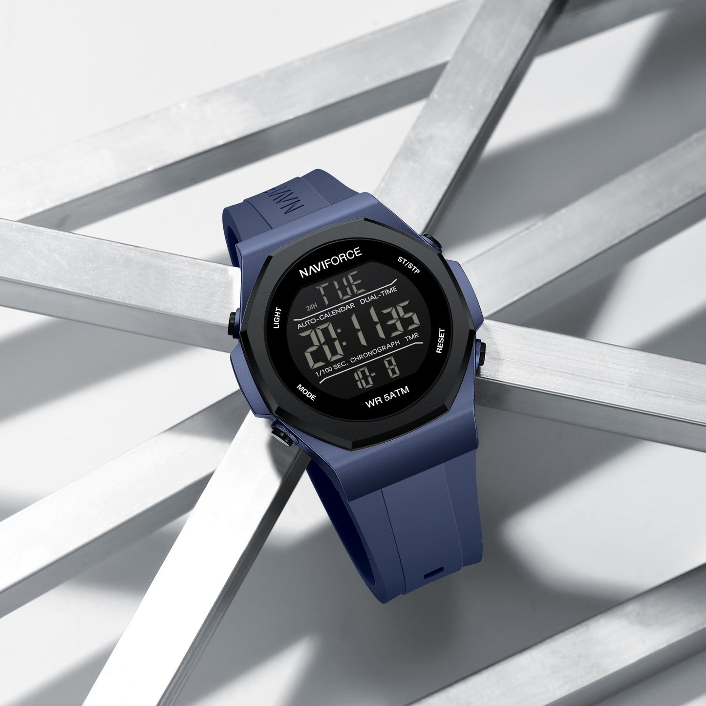 Naviforce 7117 Volda Digital Men Watch - Blue