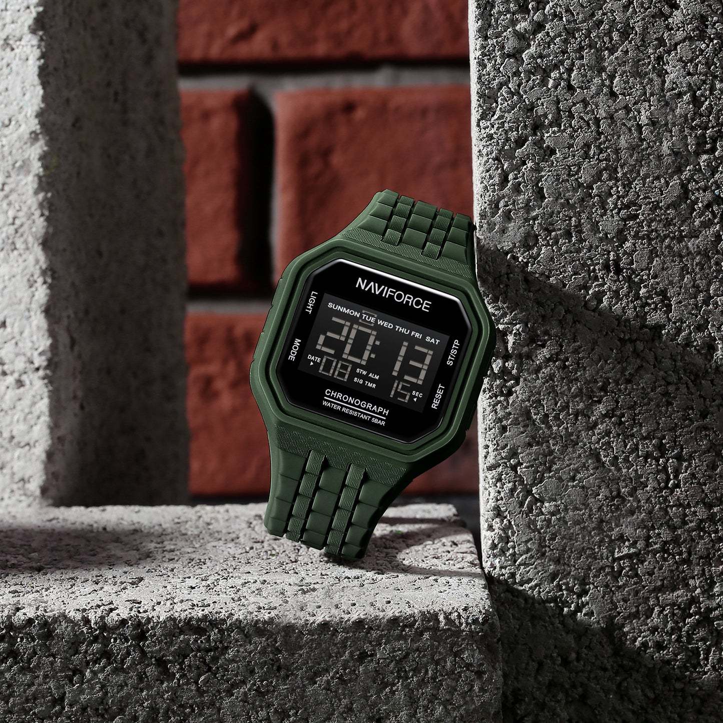 Naviforce 7116 Volda Men Digital Watch - Green