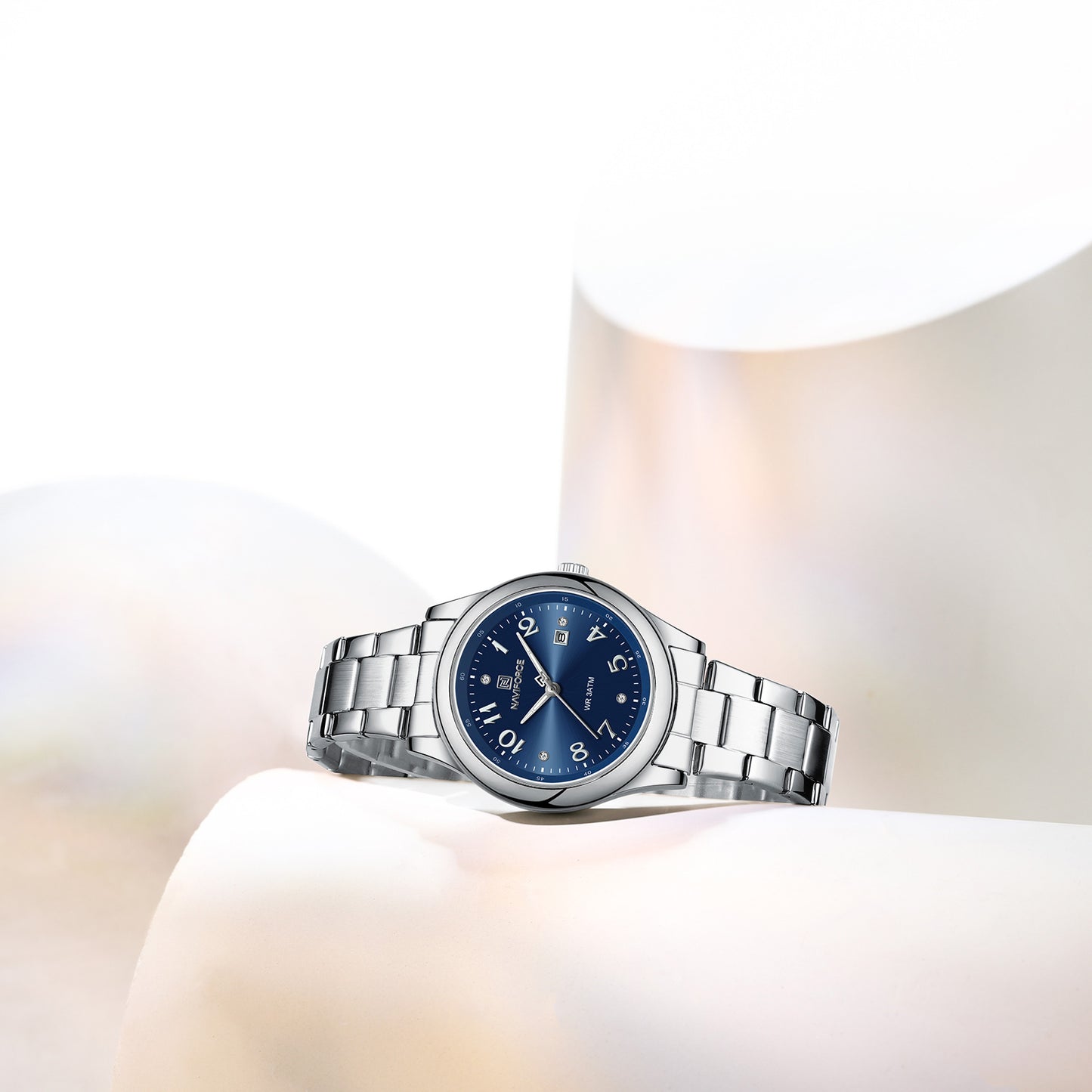 Naviforce 5059 Ascot Quartz Women Watch - Silver Blue