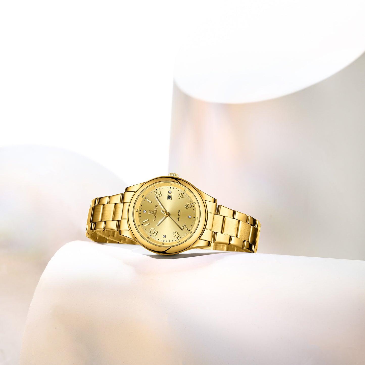 Naviforce 5059 Ascot Quartz Women Watch - Gold