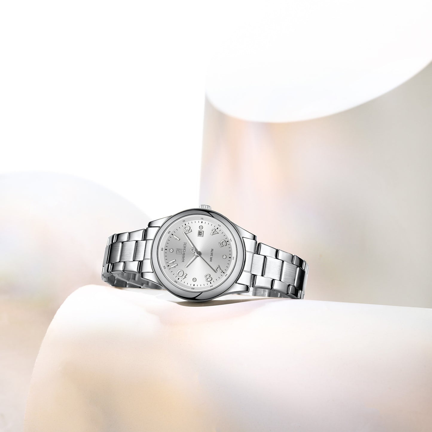 Naviforce 5059 Ascot Quartz Women Watch - Silver