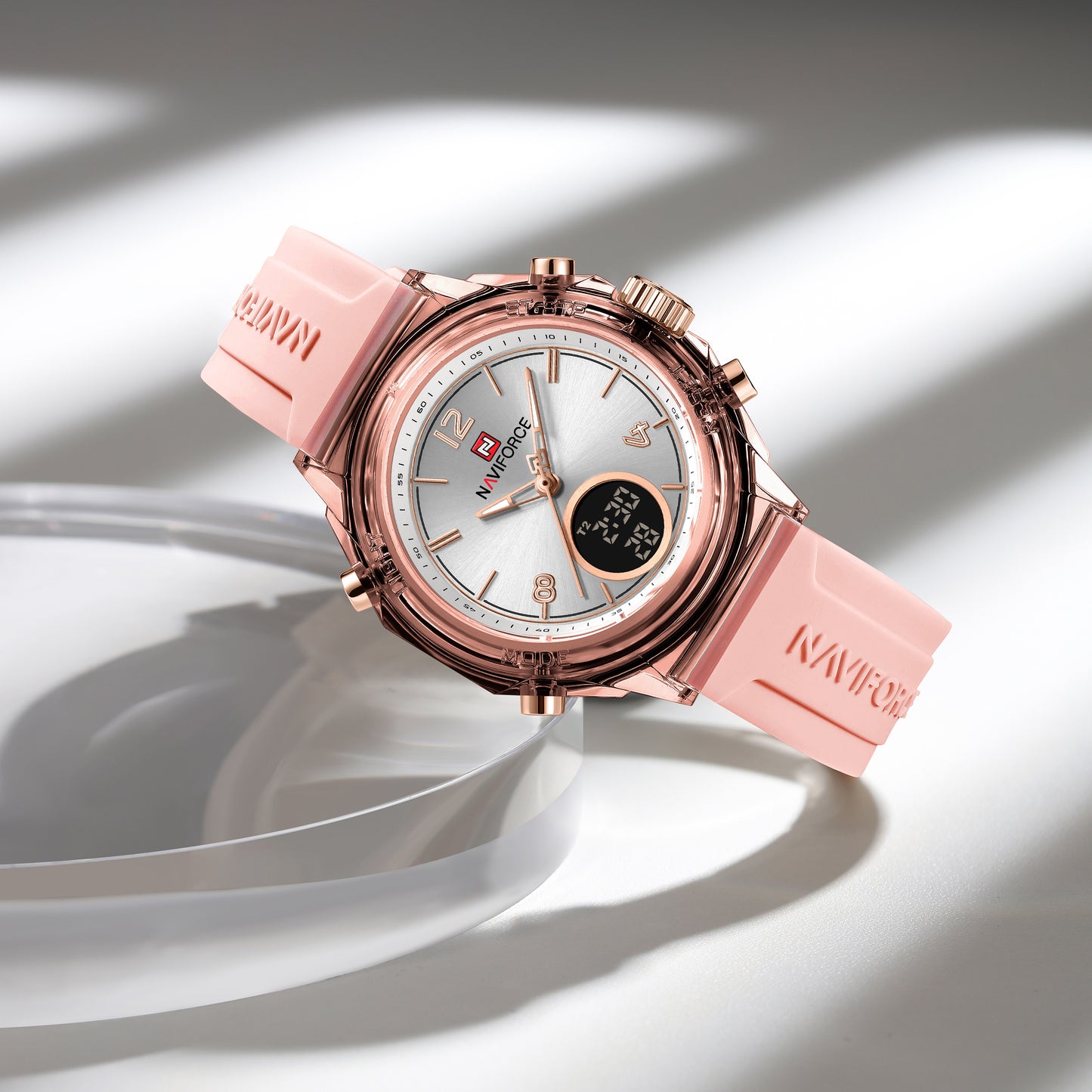 Naviforce 7109 Winchester Women Watch - Pink White