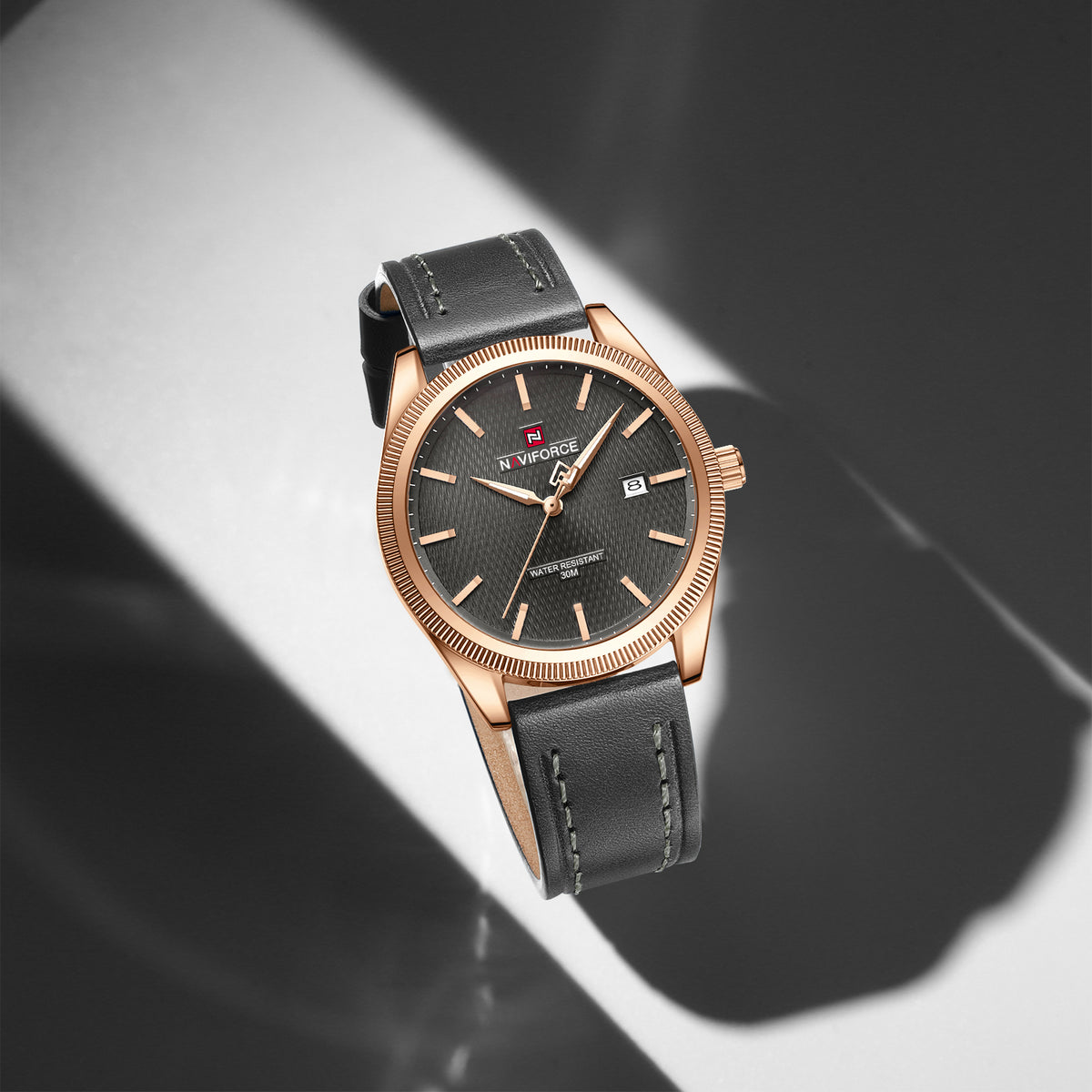 Naviforce 9276L Maison Classic Men Watch - Grey RoseGold