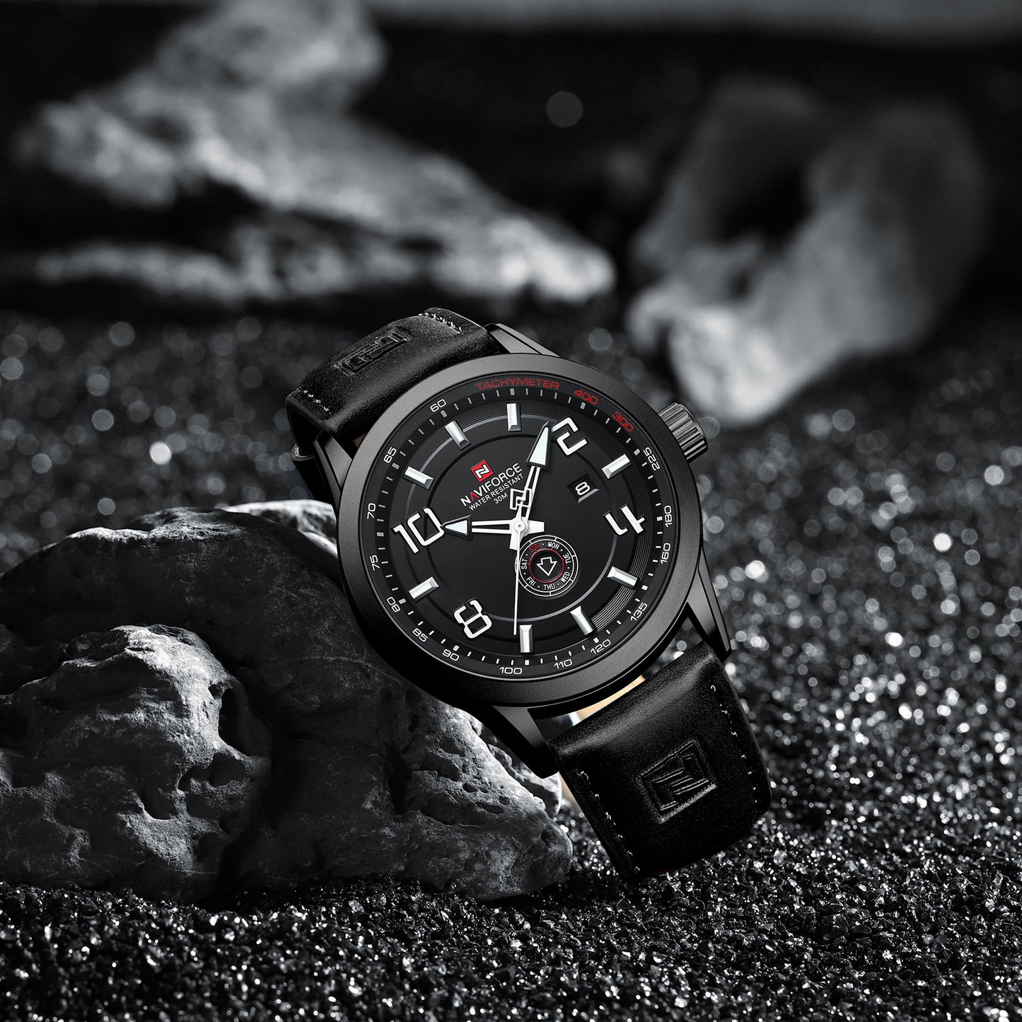 Naviforce 9229 Navegador Men Watch - Black