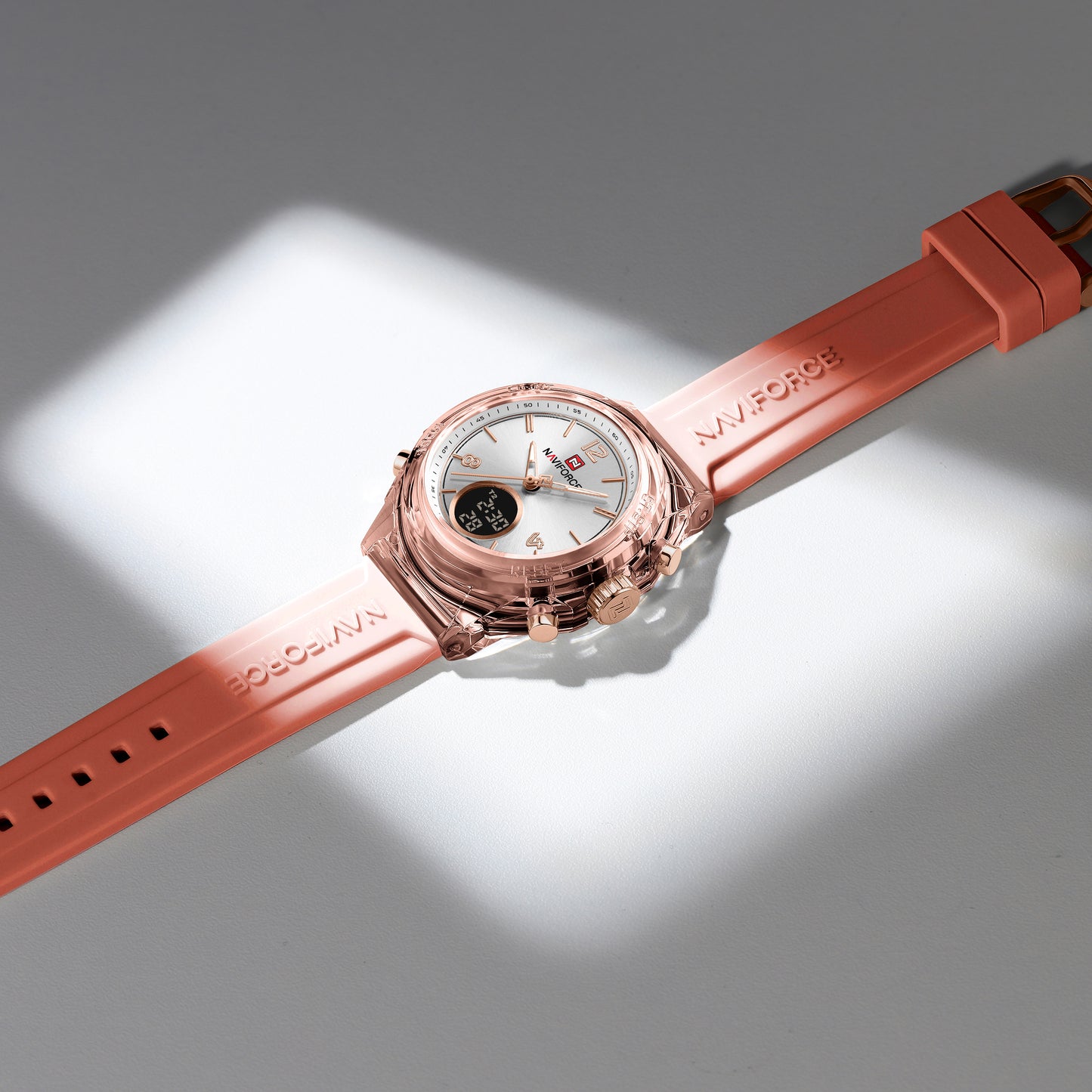 Naviforce 7109 Winchester Women Watch - Pink White