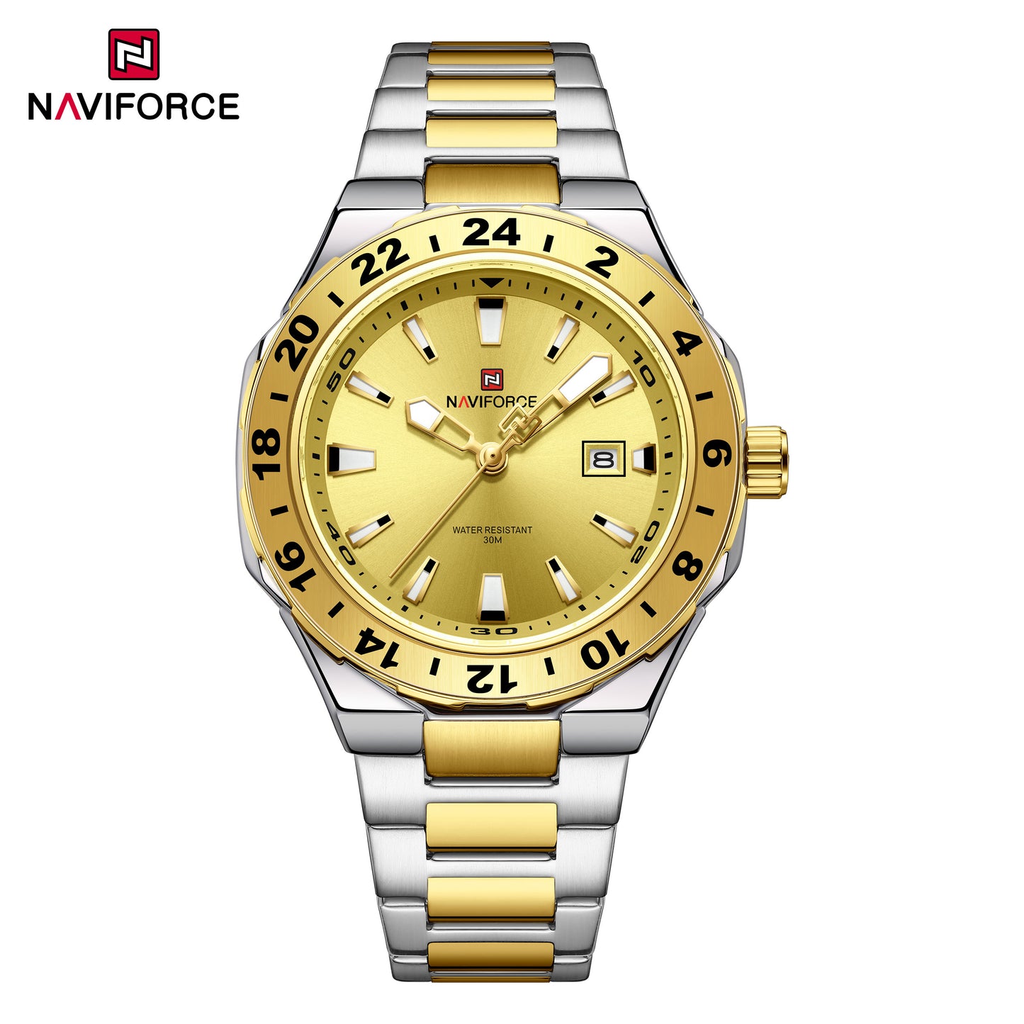 Naviforce NF9249 Freedom Men Watch - SilverGold