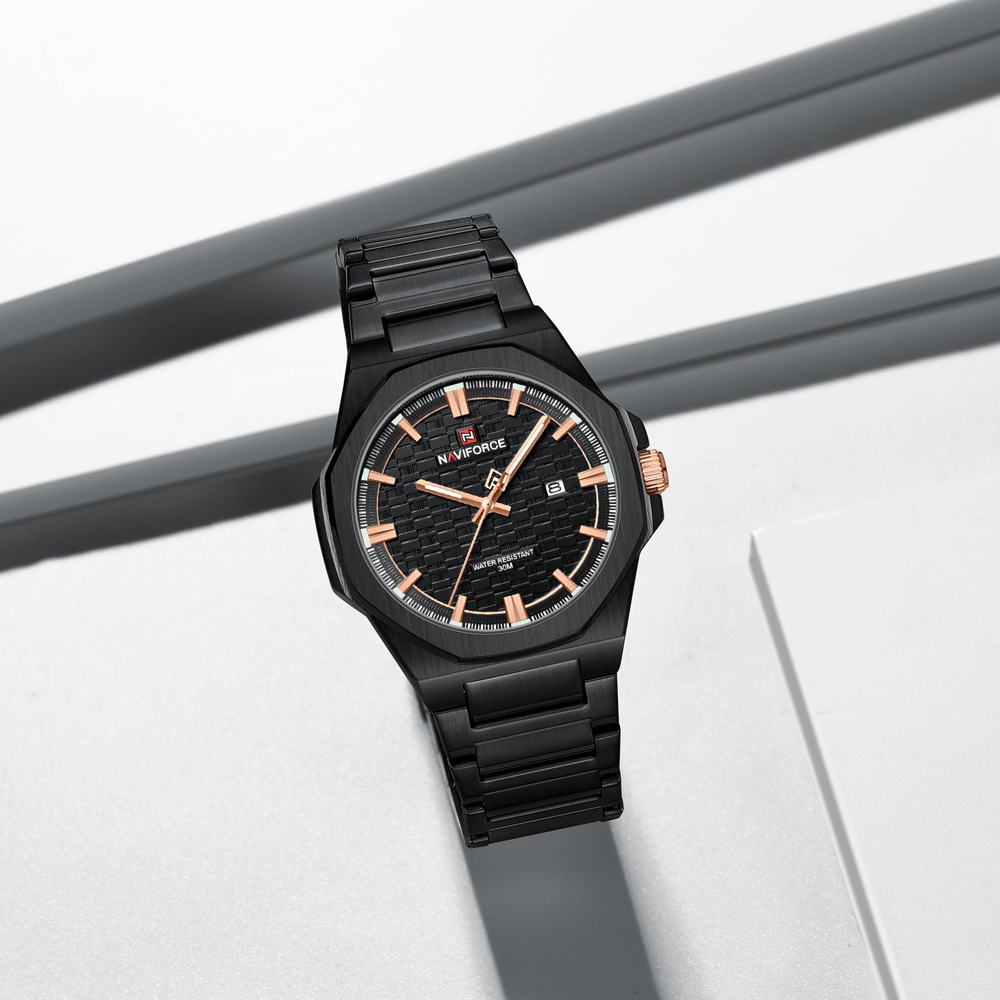 Naviforce 9245 Rio Quartz Men Watch - Black