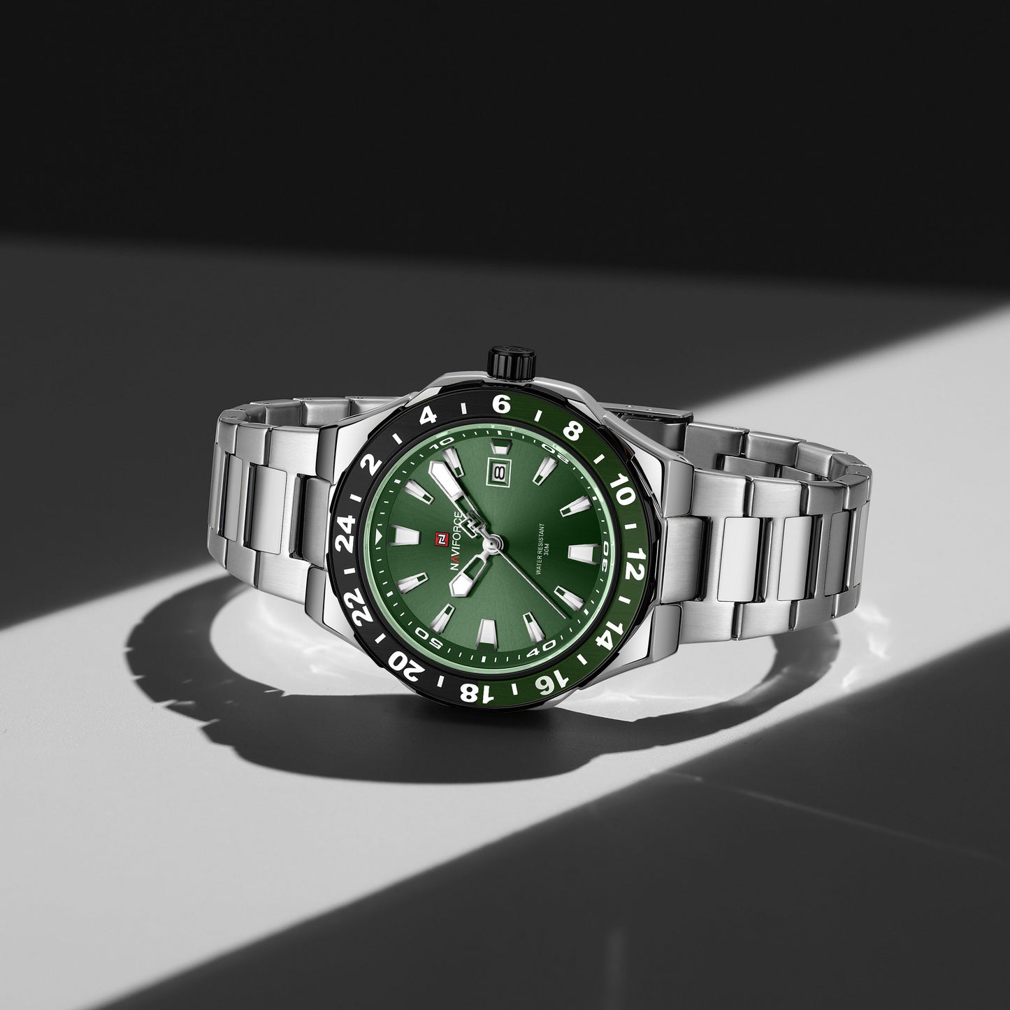Naviforce NF9249 Freedom Men Watch - Silver Green