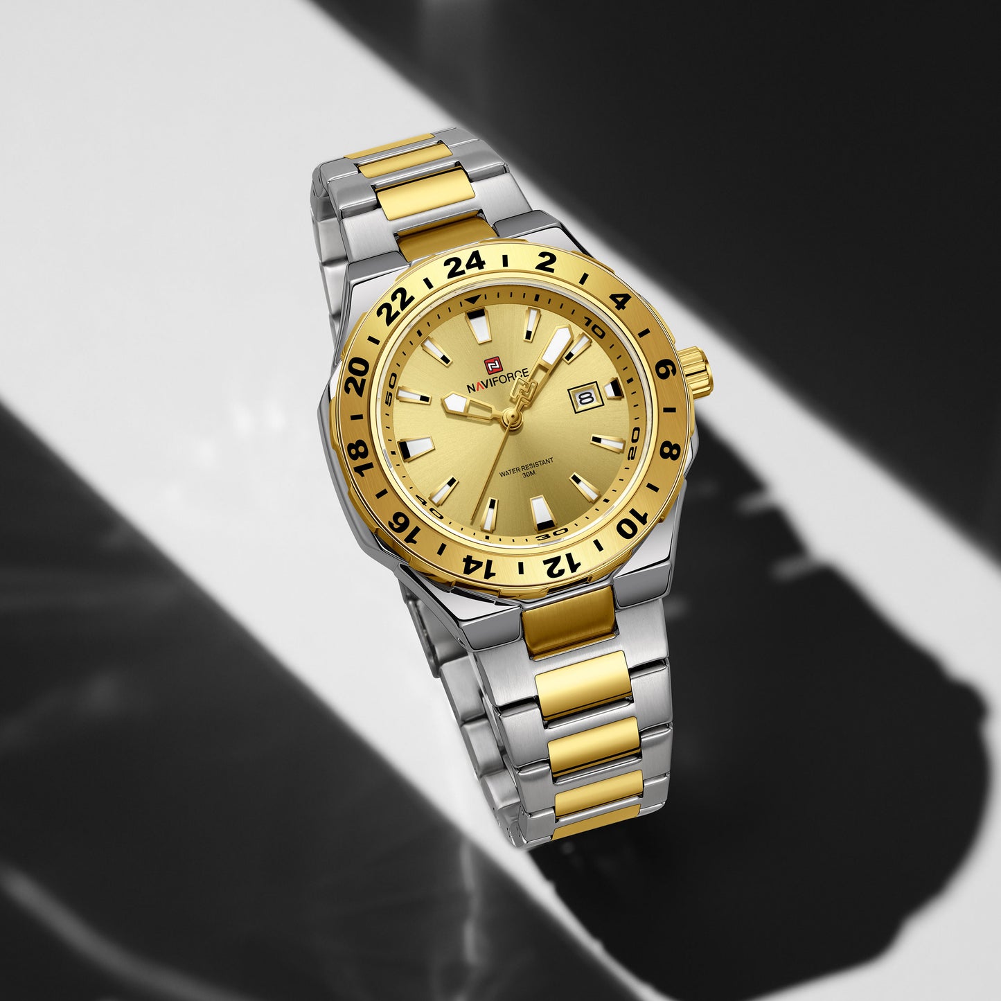 Naviforce NF9249 Freedom Men Watch - SilverGold