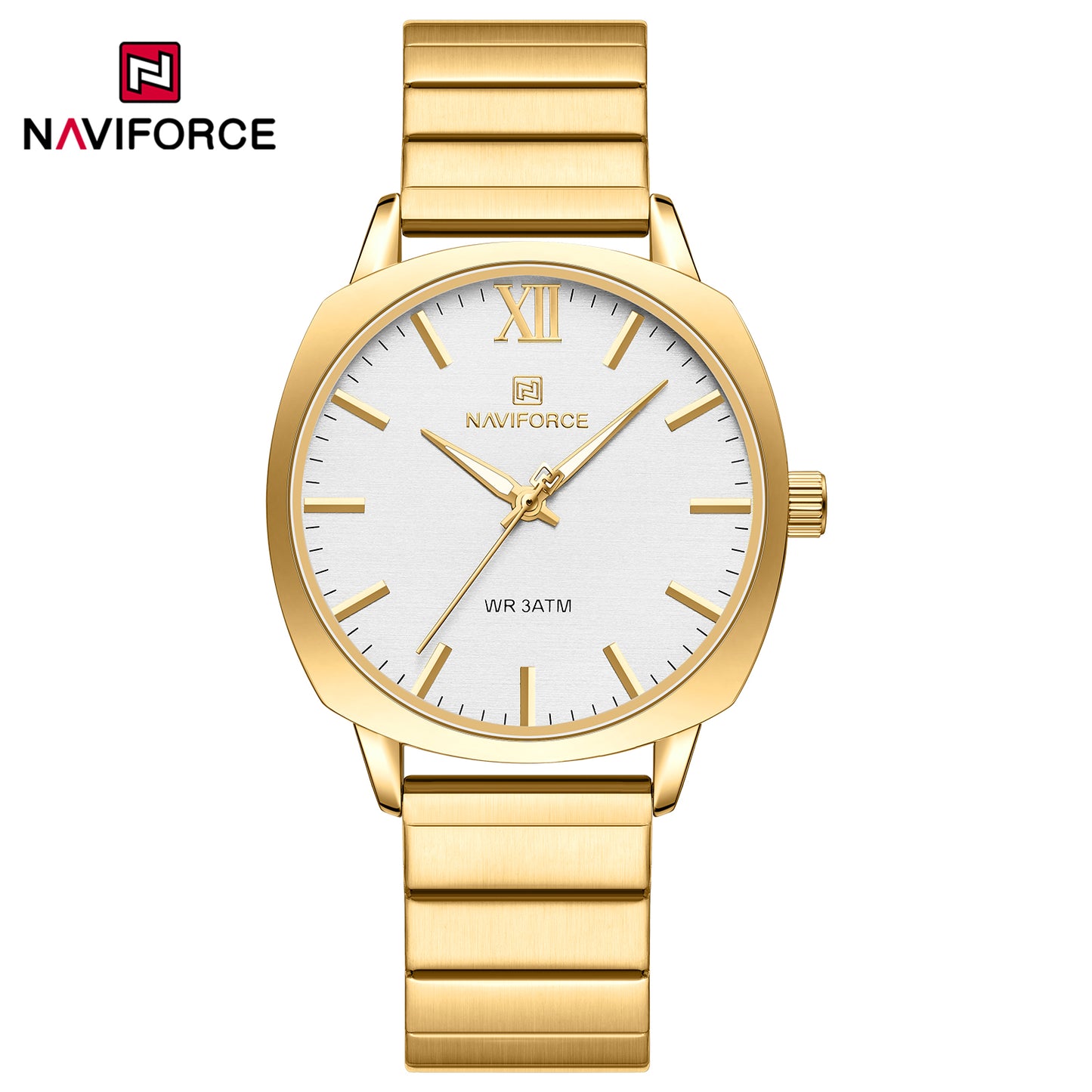 Naviforce 5044 Aurora Women Watch - Gold White