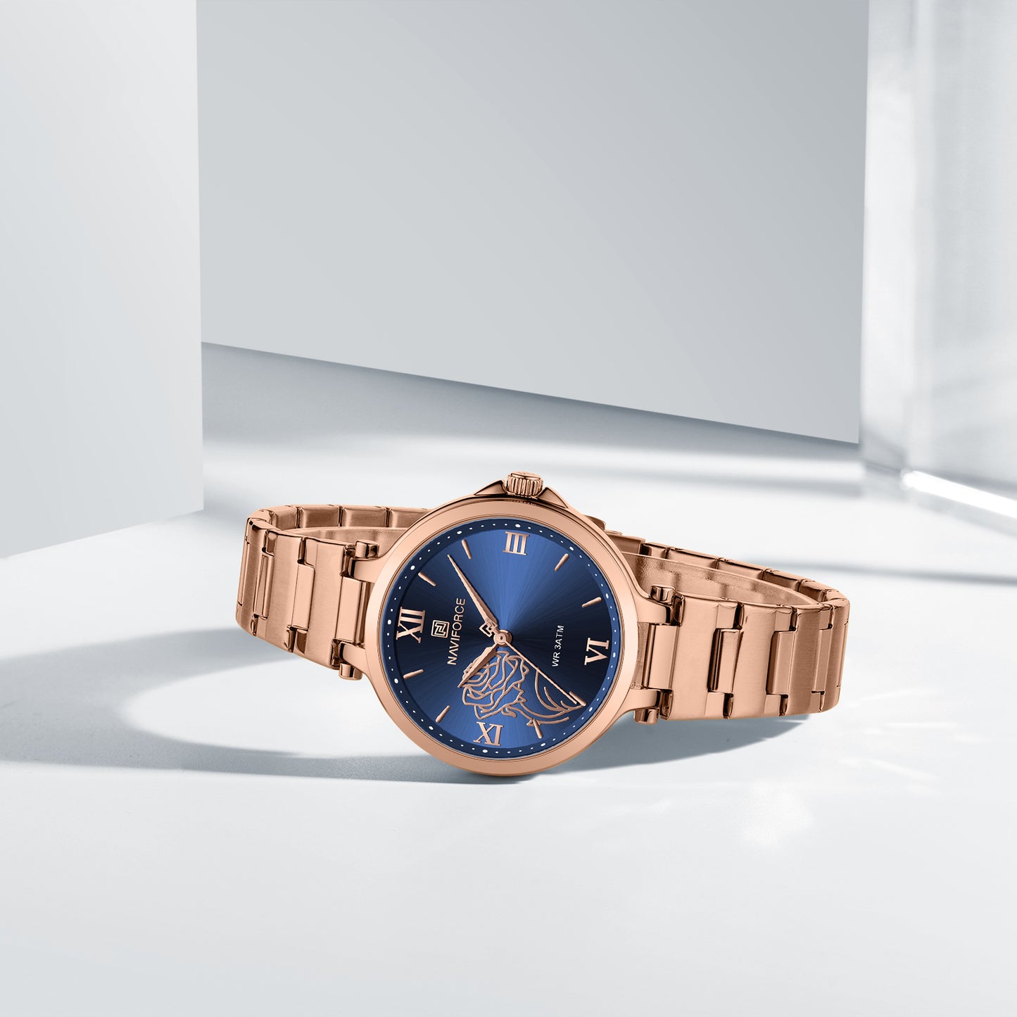 Naviforce 5060 Clevedon Women Watch - RoseGold Blue