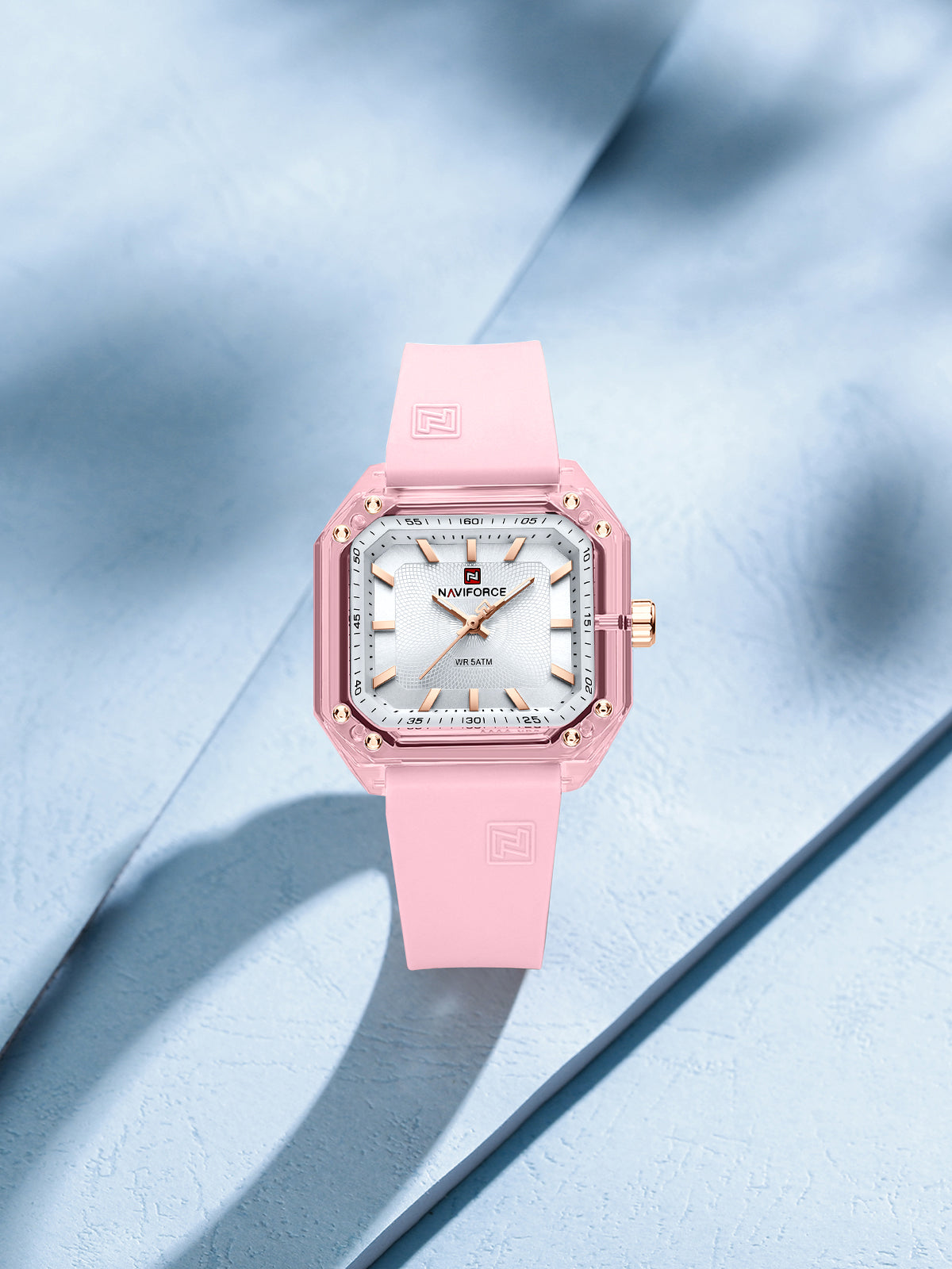 Naviforce 7106 Aurora Women Watch - Pink White