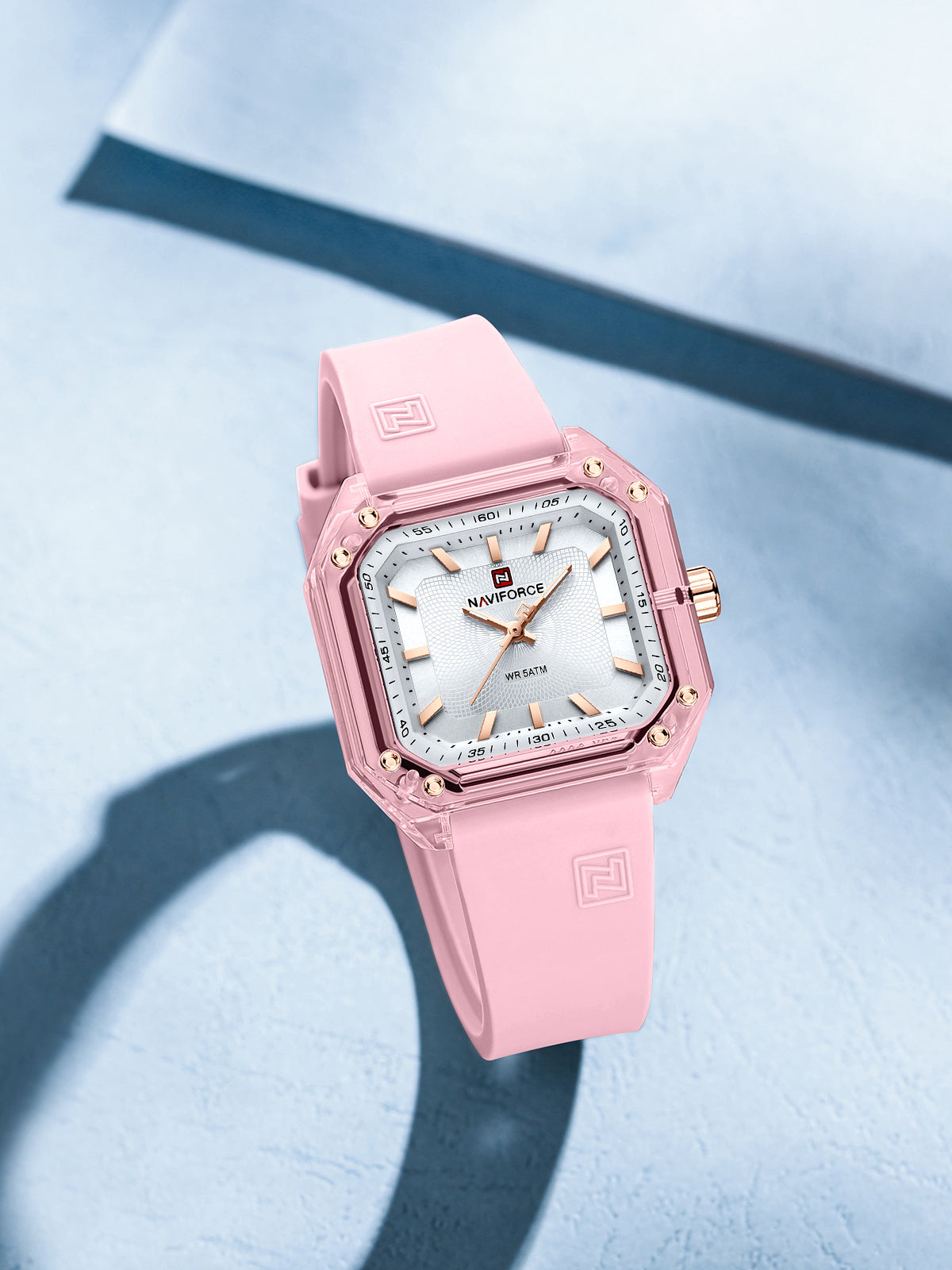Naviforce 7106 Aurora Women Watch - Pink White