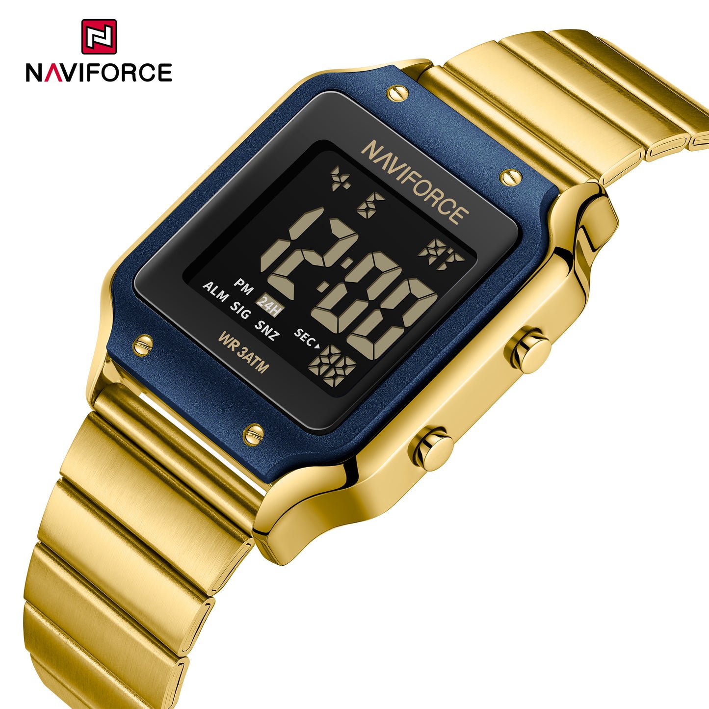 Naviforce 5046 Cleverly Women Watch - Gold Blue