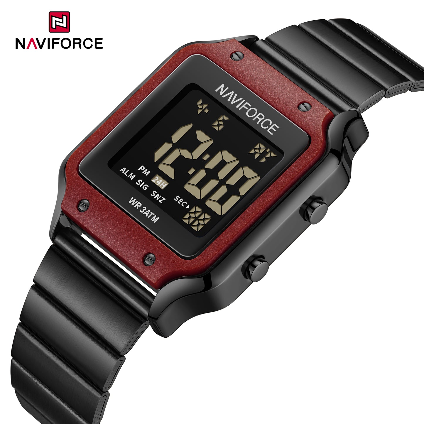 Naviforce 5046 Cleverly Women Watch - Black Red