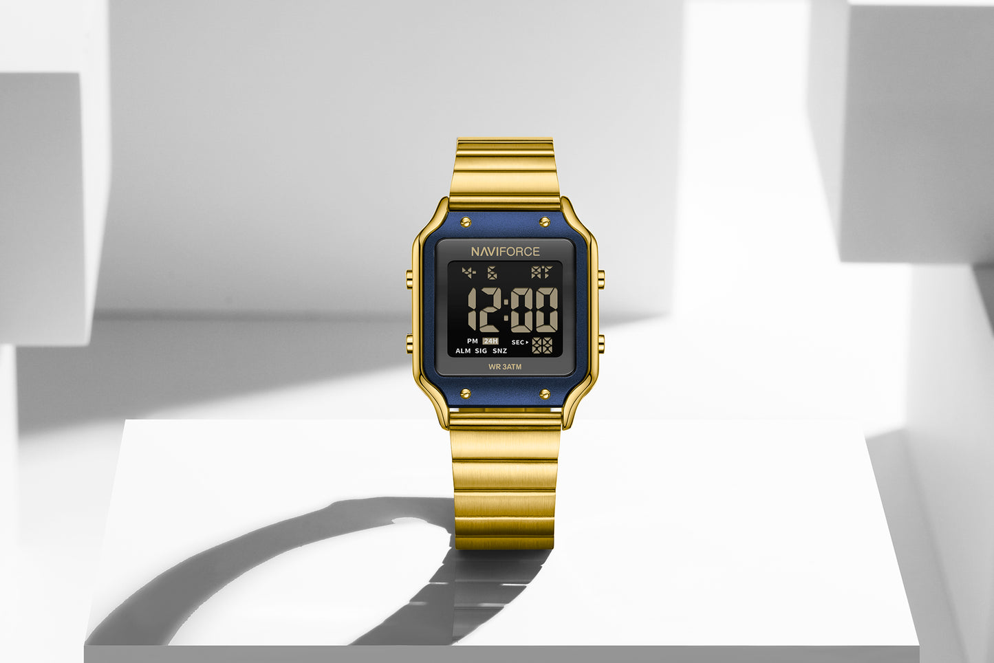 Naviforce 5046 Cleverly Women Watch - Gold Blue